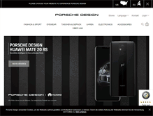 Tablet Screenshot of porsche-design.com